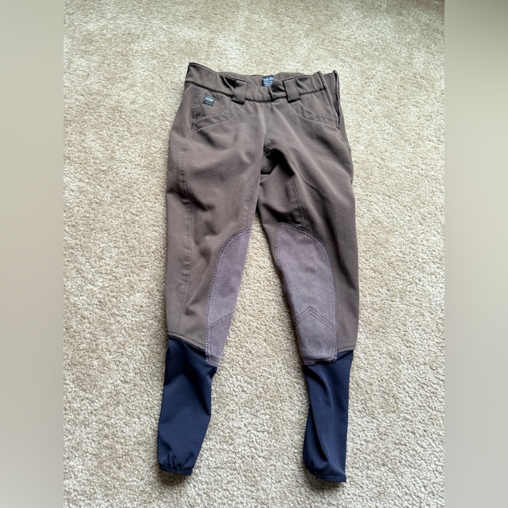 Women’s Fits dark brown Brown Riding Breeches equestrian horseback Sz s